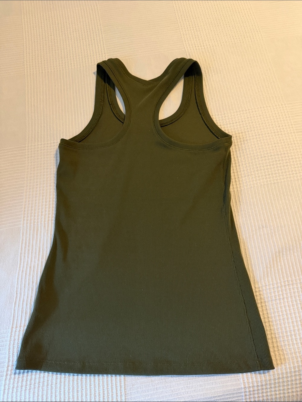 DSG Olive Green Racerback Ribbed Tank - Picture 2 of 3